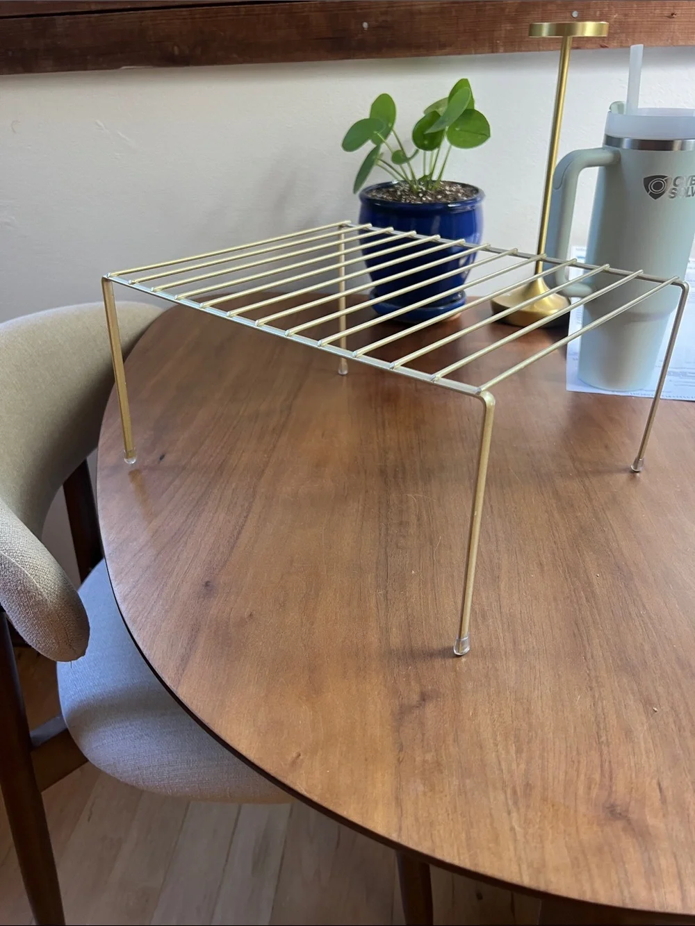 Gold Wire Shelf Organizer - Multipurpose Kitchen & Home Storage